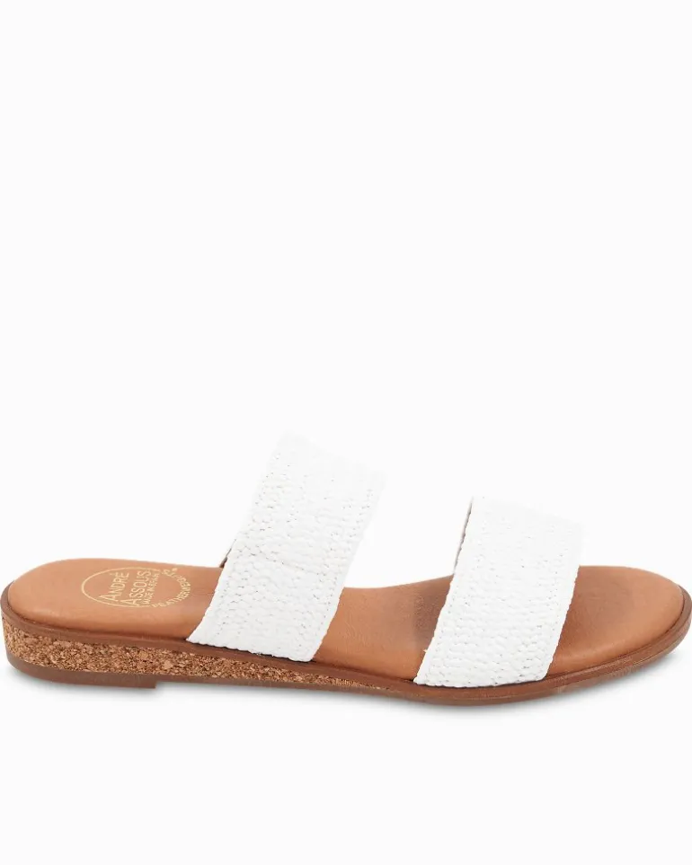 André Assous Galia Stretch-Raffia Featherweights™ Sandals