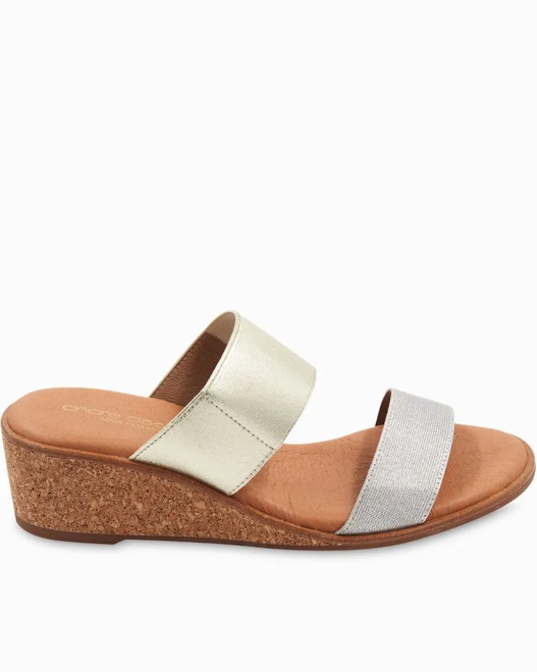 André Assous Gwenn Metallic Wedges