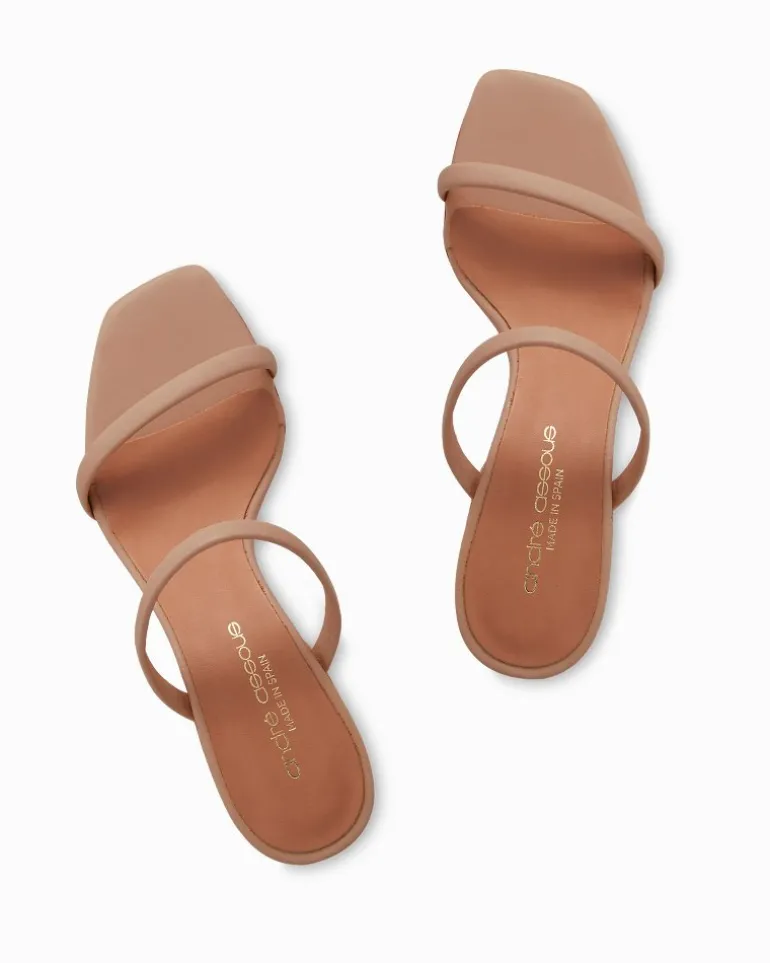 André Assous Joie Tan Block Heels