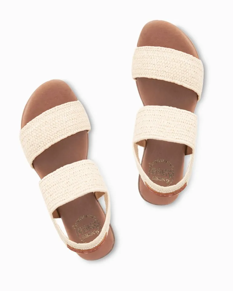André Assous Nigella Natural Stretch-Raffia Featherweights™ Sandals