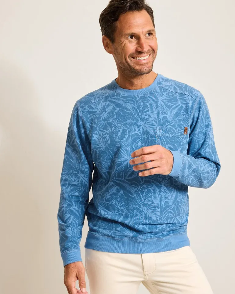 Ben & Terry Twilight Palms Crew Sweatshirt