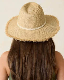 Brighton Fringe Brim Raffia Hat