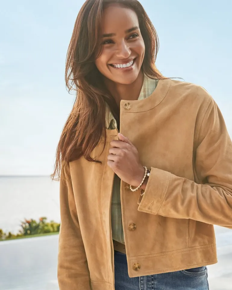 Cropped Suede Jacket