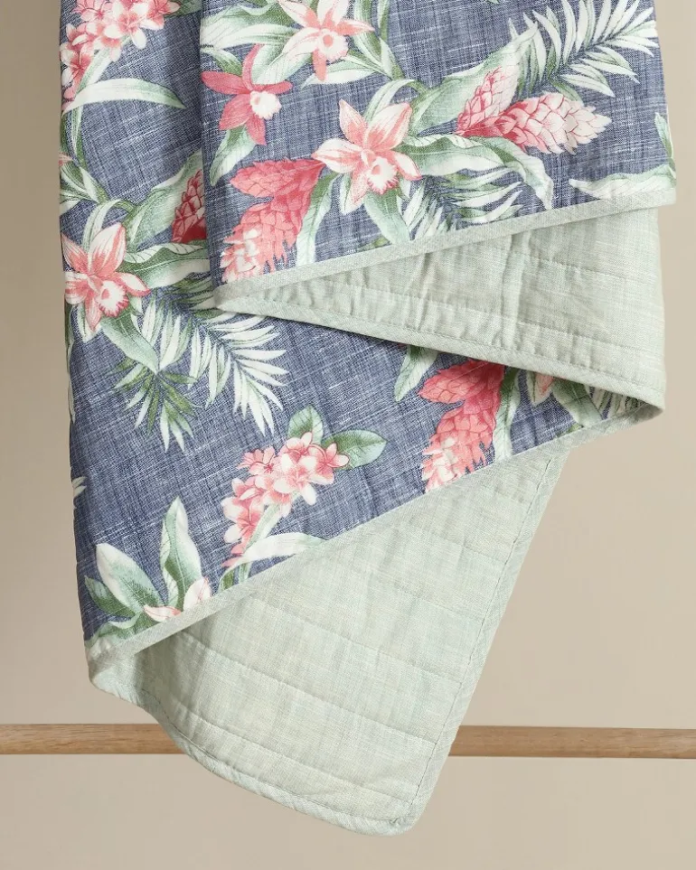 Floral Enchantment Reversible 3-Piece Full/Queen Quilt Set