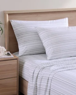 Kahanu Stripe 4-Piece Queen Sheet Set