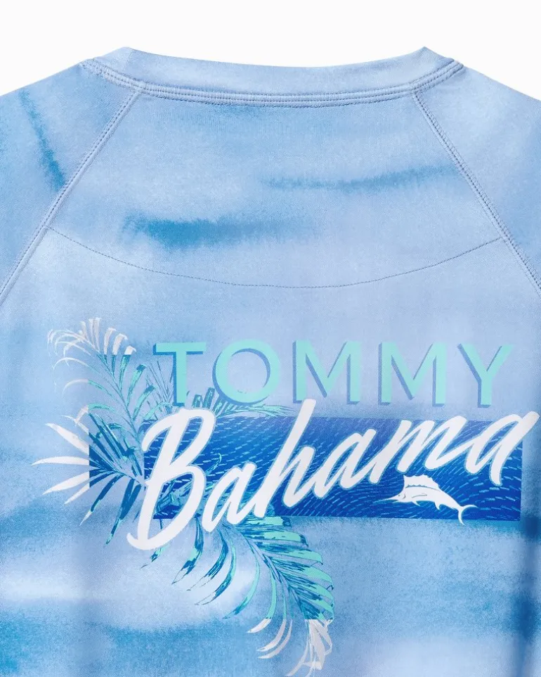 Malibu Fronds Crew IslandZone® Rash Guard