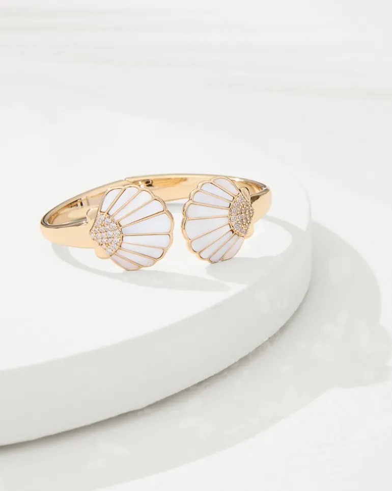 Moments in Paradise Mother of Pearl and Shell Cuff