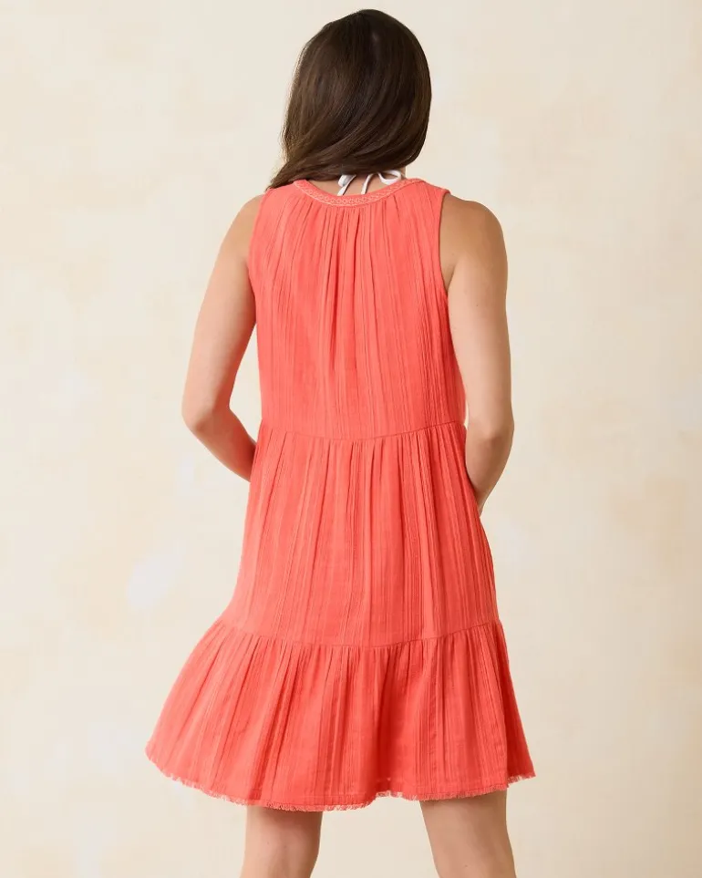 Mykonos Textured Gauze Coverup Dress
