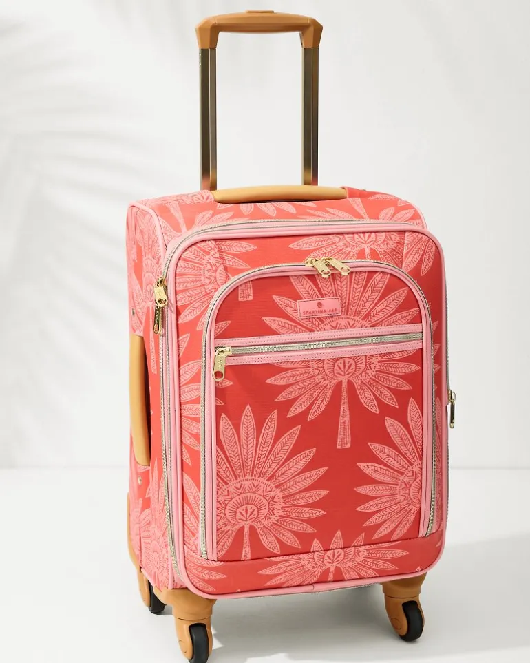 Palmetto Frond 20-Inch Rolling Suitcase