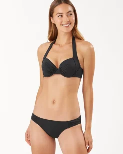 Pearl Underwire Halter Bikini Top