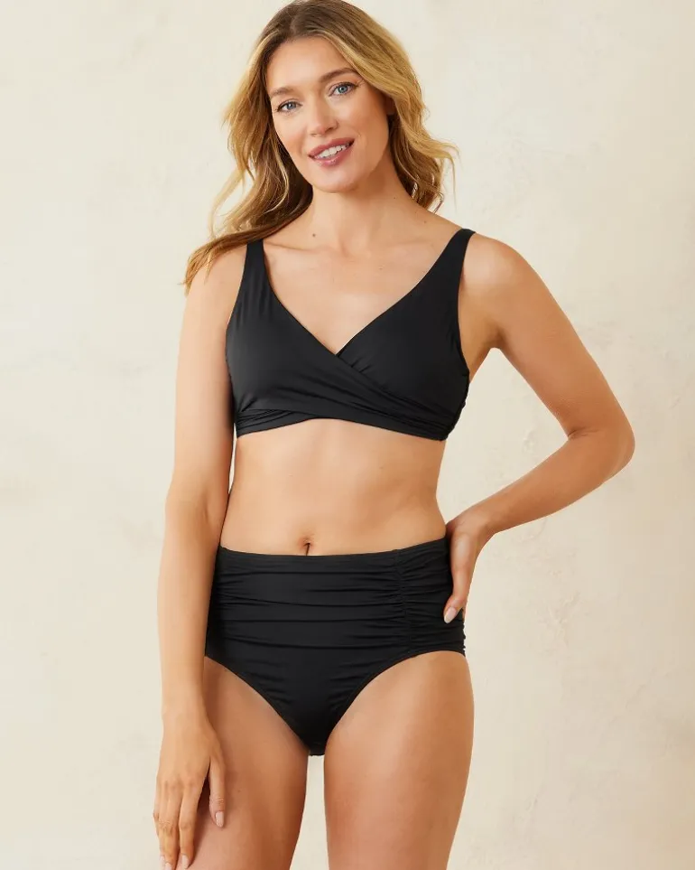 Pearl Underwire Wrap-Front Bikini Top