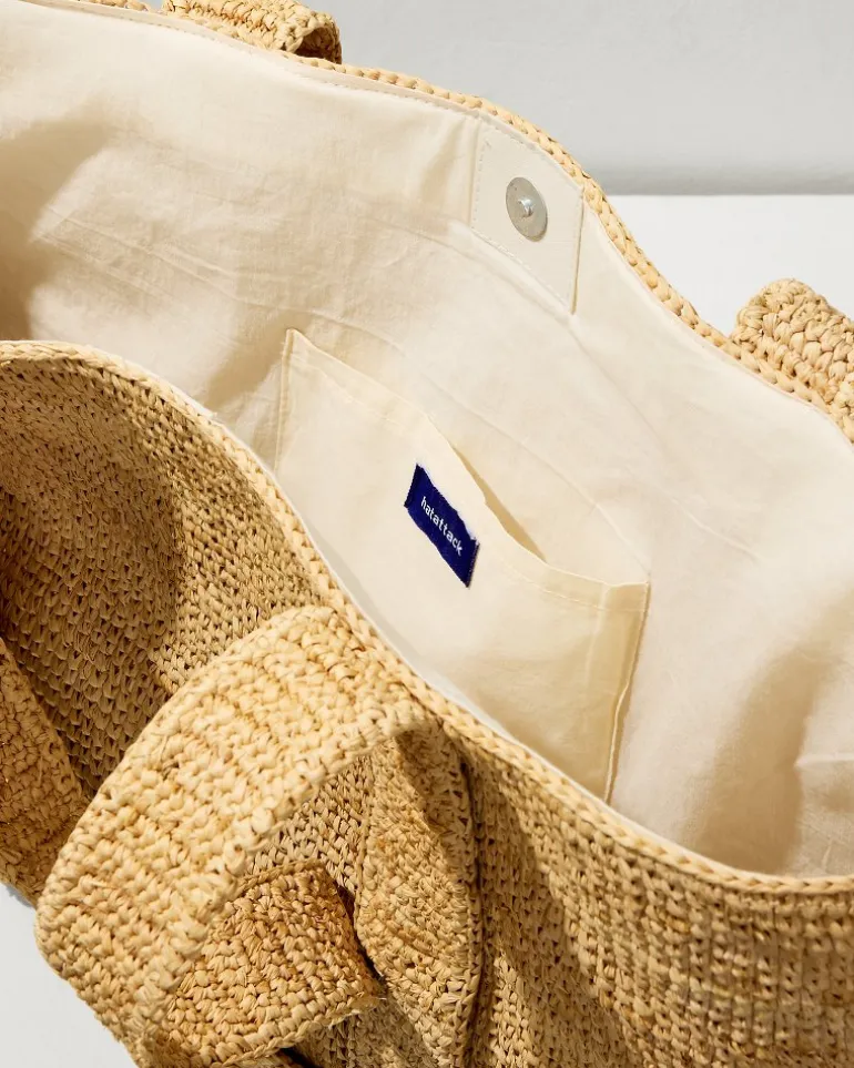 Raffia Traveler Tote