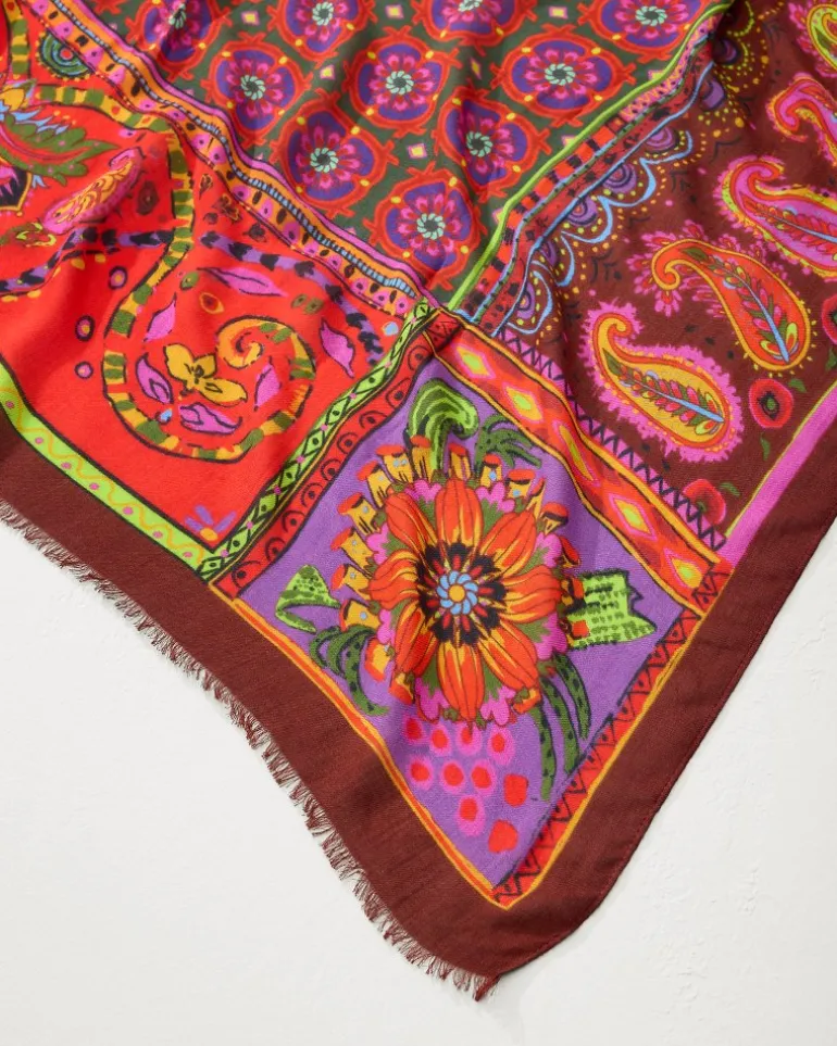Tile Patch Wrap Scarf