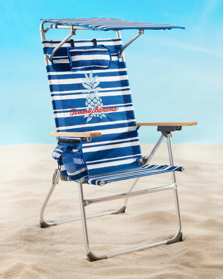 Tommy Bahama Pineapple Stripe Highboy Chair with Shade