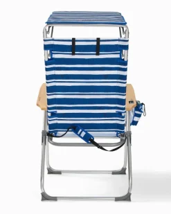 Tommy Bahama Pineapple Stripe Highboy Chair with Shade